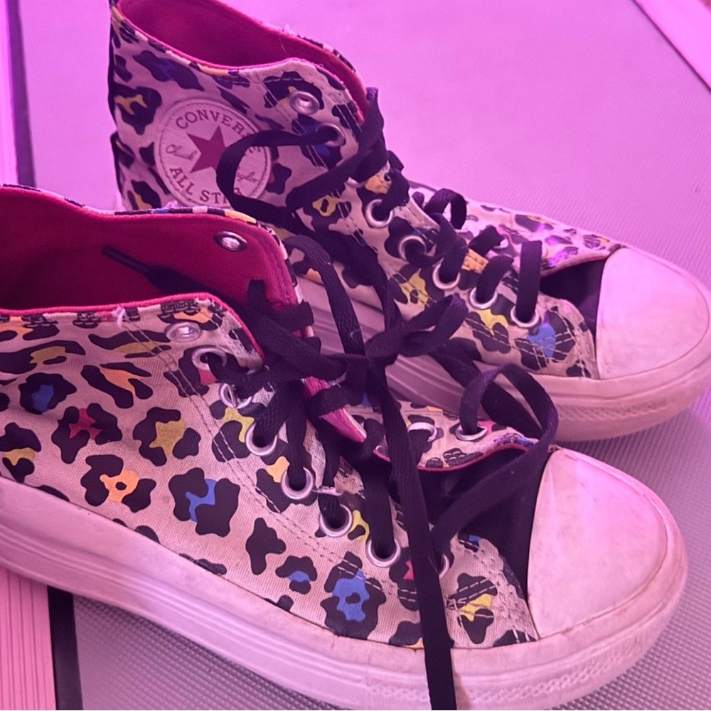 Converse Women's Leopard Print High-Tops